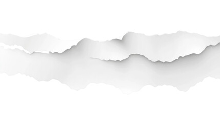Obraz premium torn white paper edge on white background