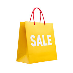 shopping bag on white background