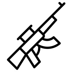 Rifle in vector illustration