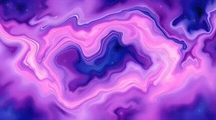 Abstract High-Resolution Background of Swirling Liquid Galaxy and Nebula with Cosmic Fluidity