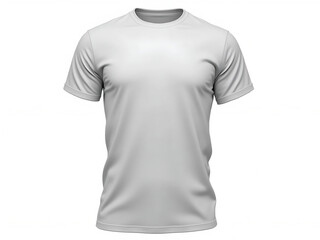 Blank white t-shirt, perfect for customization and showcasing apparel designs on a model isolated.