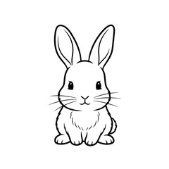Fototapeta premium vector illustration of a rabbit