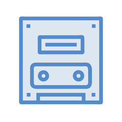 Retro floppy disk icon representing old data storage media