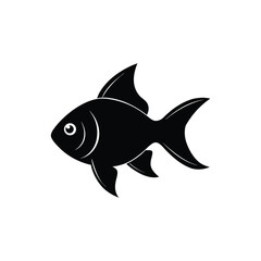 Obraz premium vector illustration of a fish on White Background