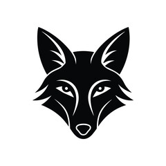 vector illustration of a fox on White Background