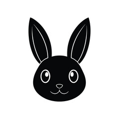 vector illustration of a bunny on White Background