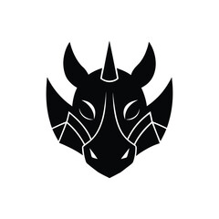 vector illustration of a bull on White Background