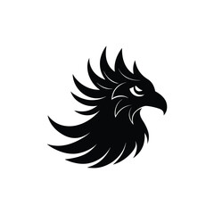 vector illustration of an eagle on White Background