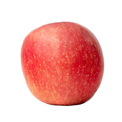 Obraz premium The High-resolution of red apple fruit photos with a 45MP camera isolate on white