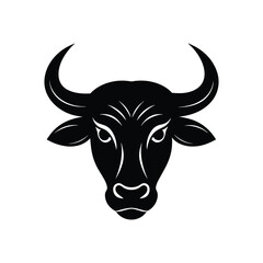 cow on white background