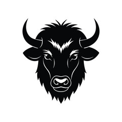 black and white cow on white background 