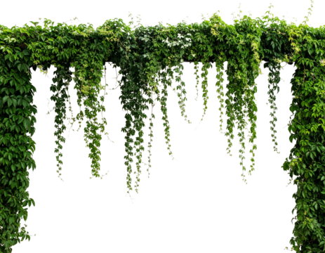 Bush grape or three-leaved wild vine cayratia (Cayratia trifolia) liana ivy plant bus