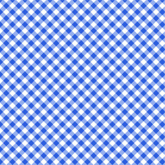 Gingham cross seamless pattern checkerboard  with blue and white color. checkerboard background, square, tablecloth, book cover, Vector illustration
