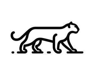 cougar logo mark for brand design