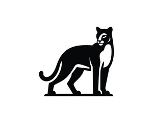 cougar branding icon in vector format