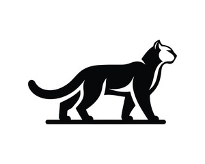 cougar logo style in vector graphic