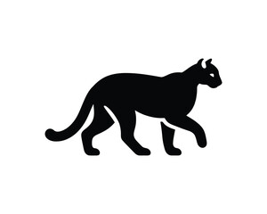 Sleek cougar branding logo