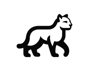 Vector cougar logo for modern brand concept