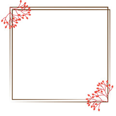 Vector illustration of Happy Thanksgiving background with empty frame