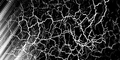 Halftone dots pattern white and black gradient grunge texture background. Pop art comic style vector illustration dots