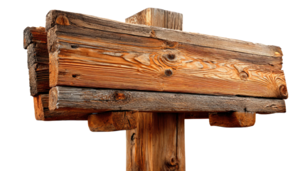 Rustic Wooden Signpost: Capturing the charm of a weathered wooden signpost, showcasing its enduring rustic design, with a clear message of direction and timeless appeal.