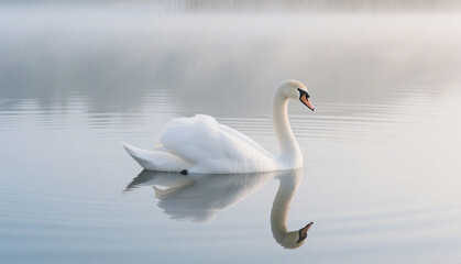 Obraz premium swan on the lake