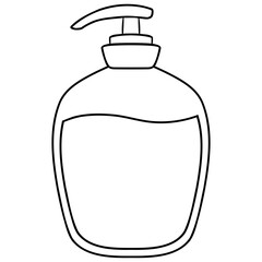 bottle of soap icon vector