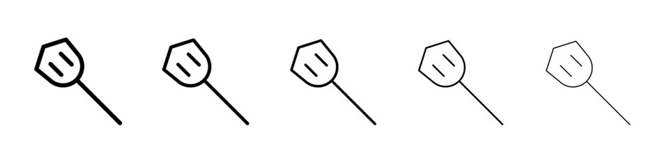 Cooking spatula icon thin flat outline style vector sign