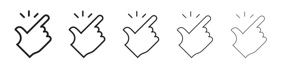 Easy icon thin flat outline style vector sign