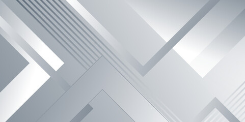 Abstract geometric white and gray arrow shine line elements design background. Modern futuristic background. Can be design for landing page, book covers, brochures, flyers, magazines, any brandings. 