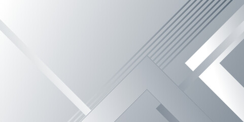 Abstract geometric white and gray arrow shine line elements design background. Modern futuristic background. Can be design for landing page, book covers, brochures, flyers, magazines, any brandings. 