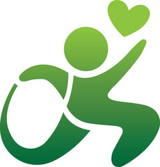 Health nature people care Love logo and symbols template design