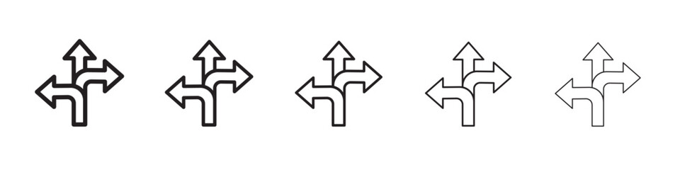 Flexibility icon thin flat outline style vector sign