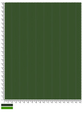 Dark Green Chevron Fabric Swatch with Ruler Markings for Scale and Color Samples Showing Pattern and Texture Details close up shows
