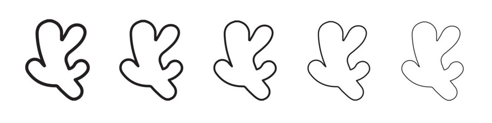 Obraz premium ginger icon thin flat outline style vector sign