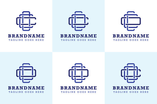 Letters COC OCC CCO COO OCO OOC Monogram Logo Set, suitable for any brand