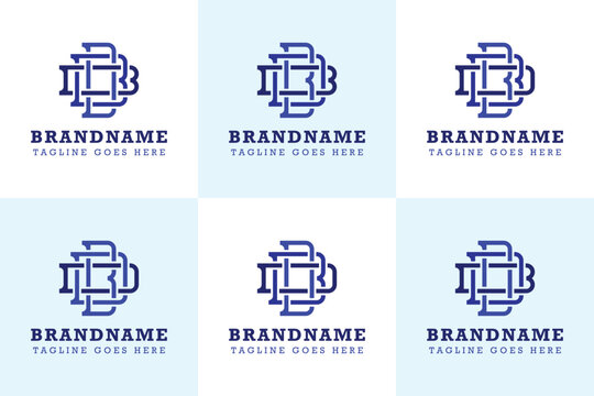Letters BDB BBD DBB BDD DBD DDB Monogram Logo Set, suitable for any brand