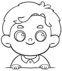 kids clipart border peek