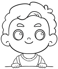 kids clipart border peek