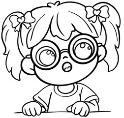 kids clipart border peek