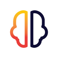 Brain Logo Vector Art  Icons  and Graphics
