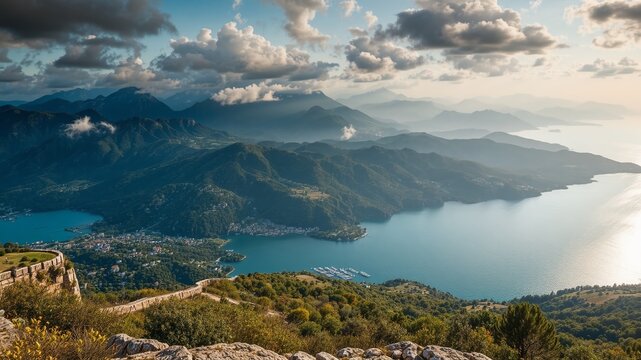 Aegean Sea Views from Pelion Mountain, Greece, Volos