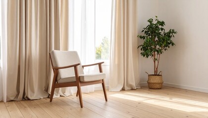 Modern minimalistic living room.