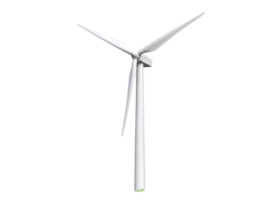 windmill on grass wind turbine on grass isolated