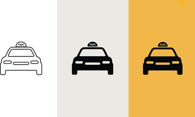 Find taxi cab service near me transportation app for ride sharing and airport transfers illustration vector illustration