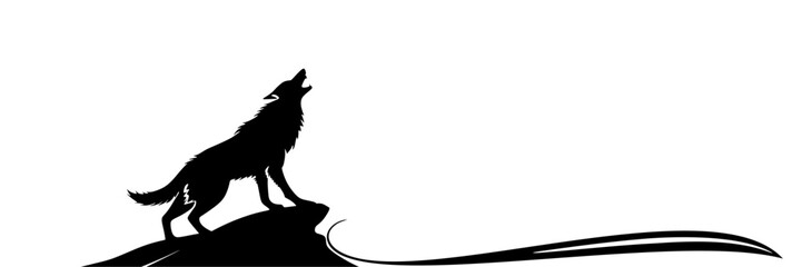 vector illustration wolf for a halloween day