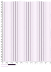 Close Up of Light Purple Striped Fabric with Ruler and Color Swatches for Measurement and Color...