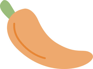 cute flat vegetable clipart