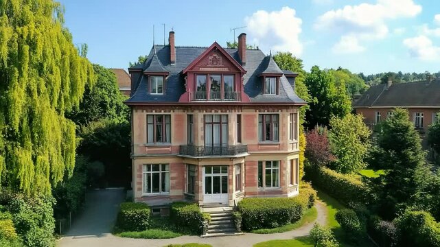 Luxurious Mansion with Large Windows