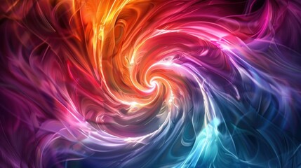 Obraz premium Colorful spiral design with a glowing center stock photo --ar 16:9 --raw --v 6 Job ID: adbf0cad-2aaa-4cca-8f6b-cd612cc8c955